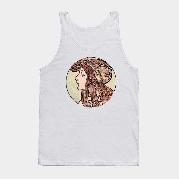 Alphonse Mucha - Stained Glass Tank Top by kaliyuga